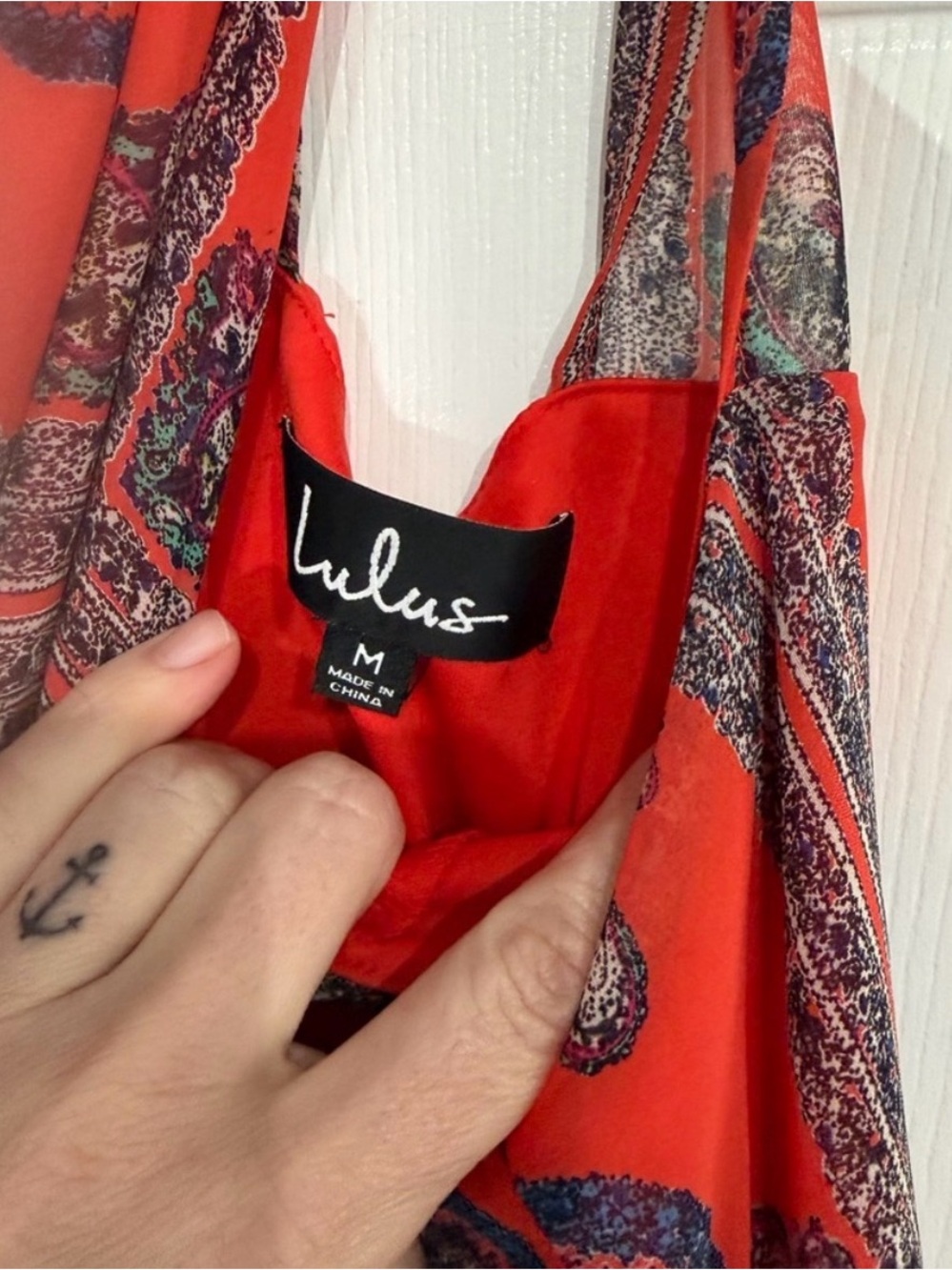 Lulus social philosophy paisley print halter dress - Picture 4 of 5